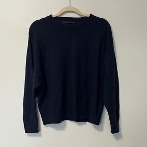 Jenni Kayne 100% Cashmere Navy Blue Sweater